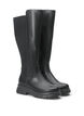 Wide fit - High boot with elastic and zip, Black, Packshot image number 1