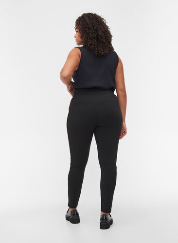 Leggings with push-up effect, Black, Model image number 1