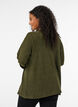 Open cardigan in textured jersey, Blue, Model image number 2