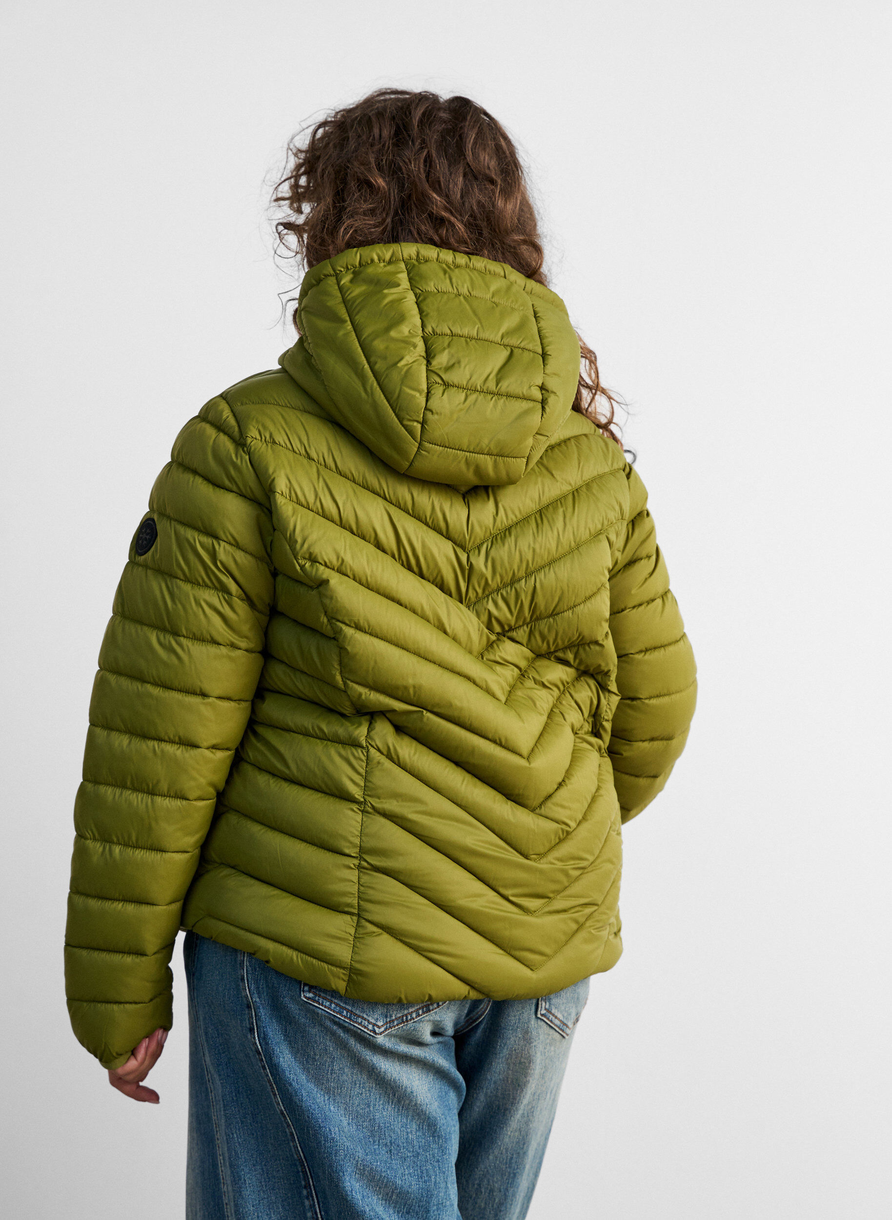 ZizzifashionLightweight hooded jacket, Green, Model image number 2