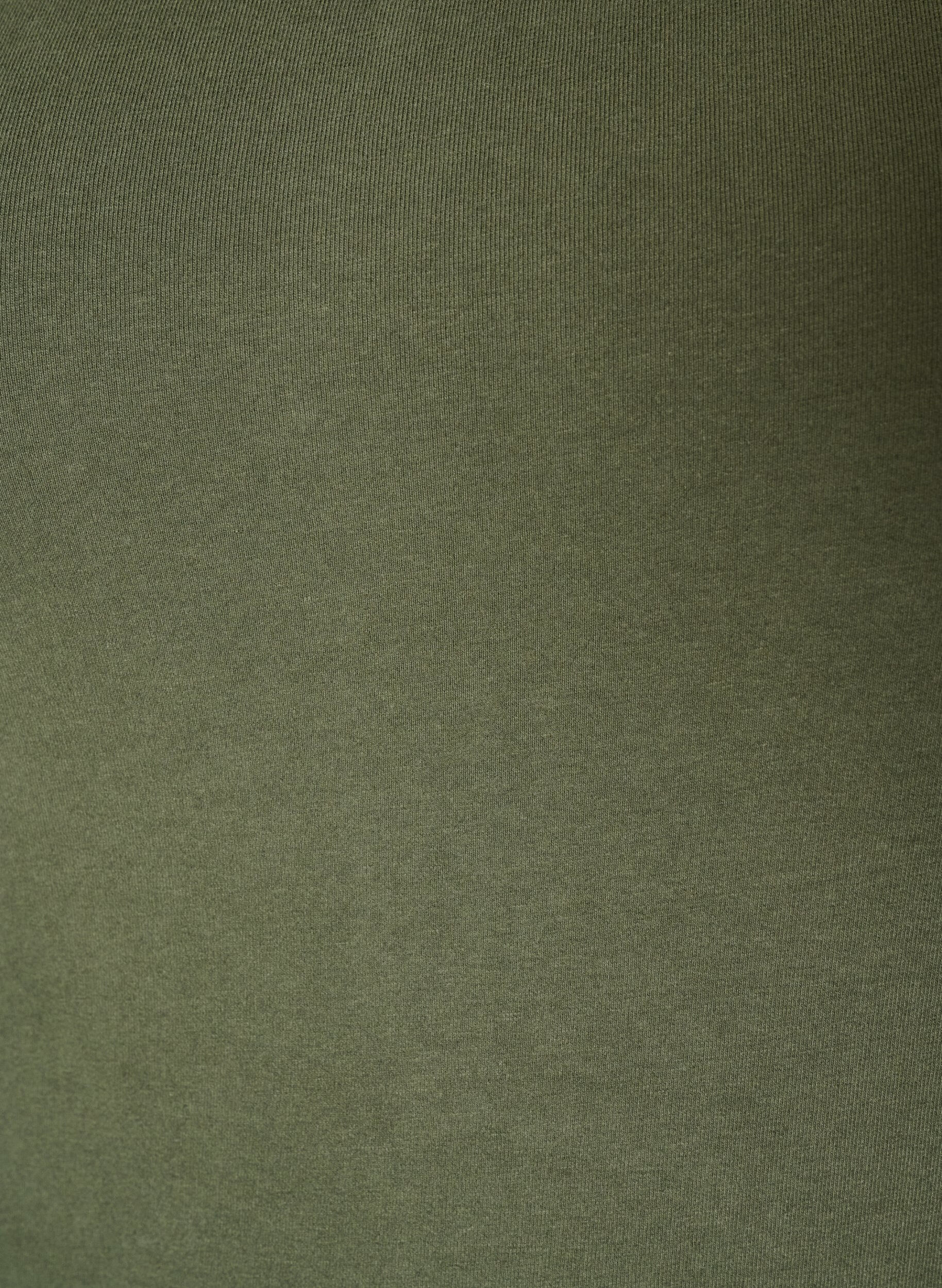ZizzifashionSolid color basic top in cotton, Green, Packshot image number 2