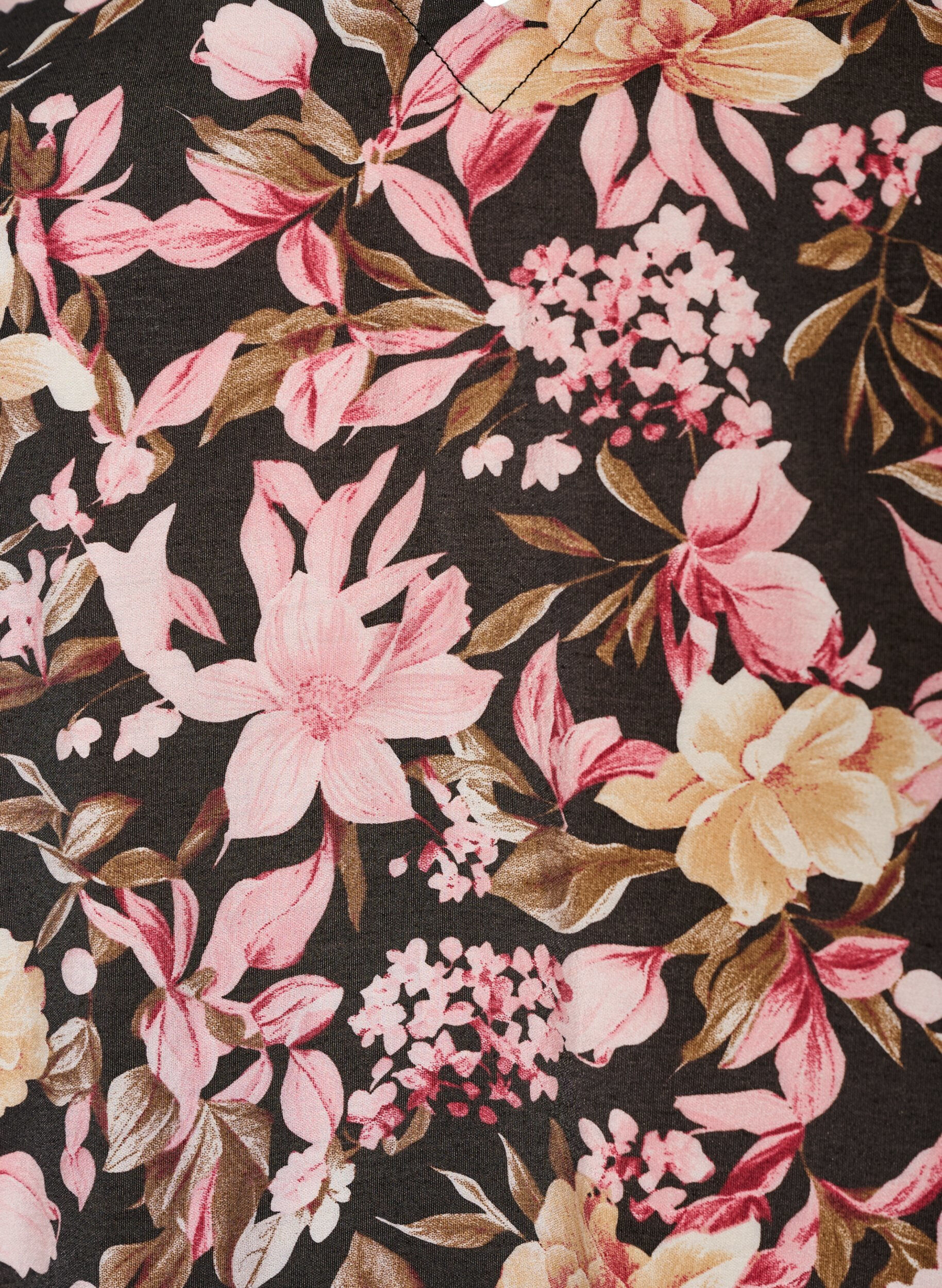 ZizzifashionShort A-line dress with V-neck, Rose, Packshot image number 2