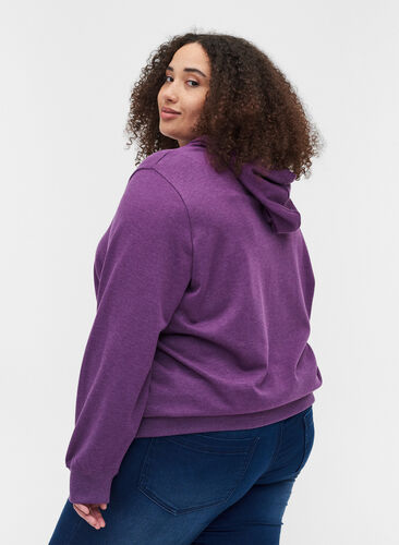 Hooded sweatshirt with print, Majesty Mel, Model image number 1