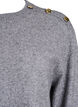 Knit blouse with button detail, Grey, Packshot image number 2