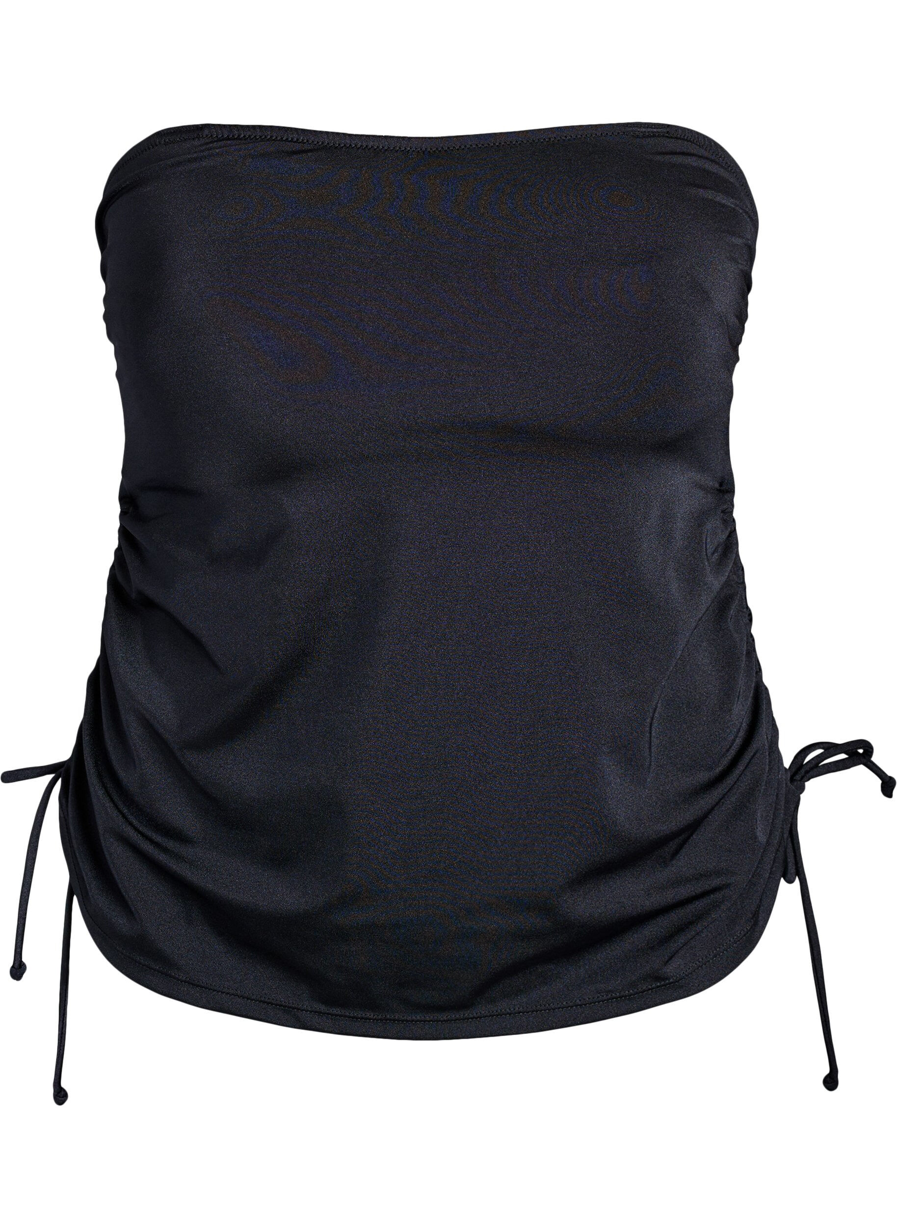 Zizzifashion Tankini with removable cups and adjustable sides, Black, Packshot image number 5