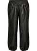 Balloon trousers in faux leather, Black, Packshot image number 0