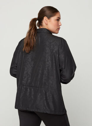 Sports jacket with a zip, Black, Model image number 1