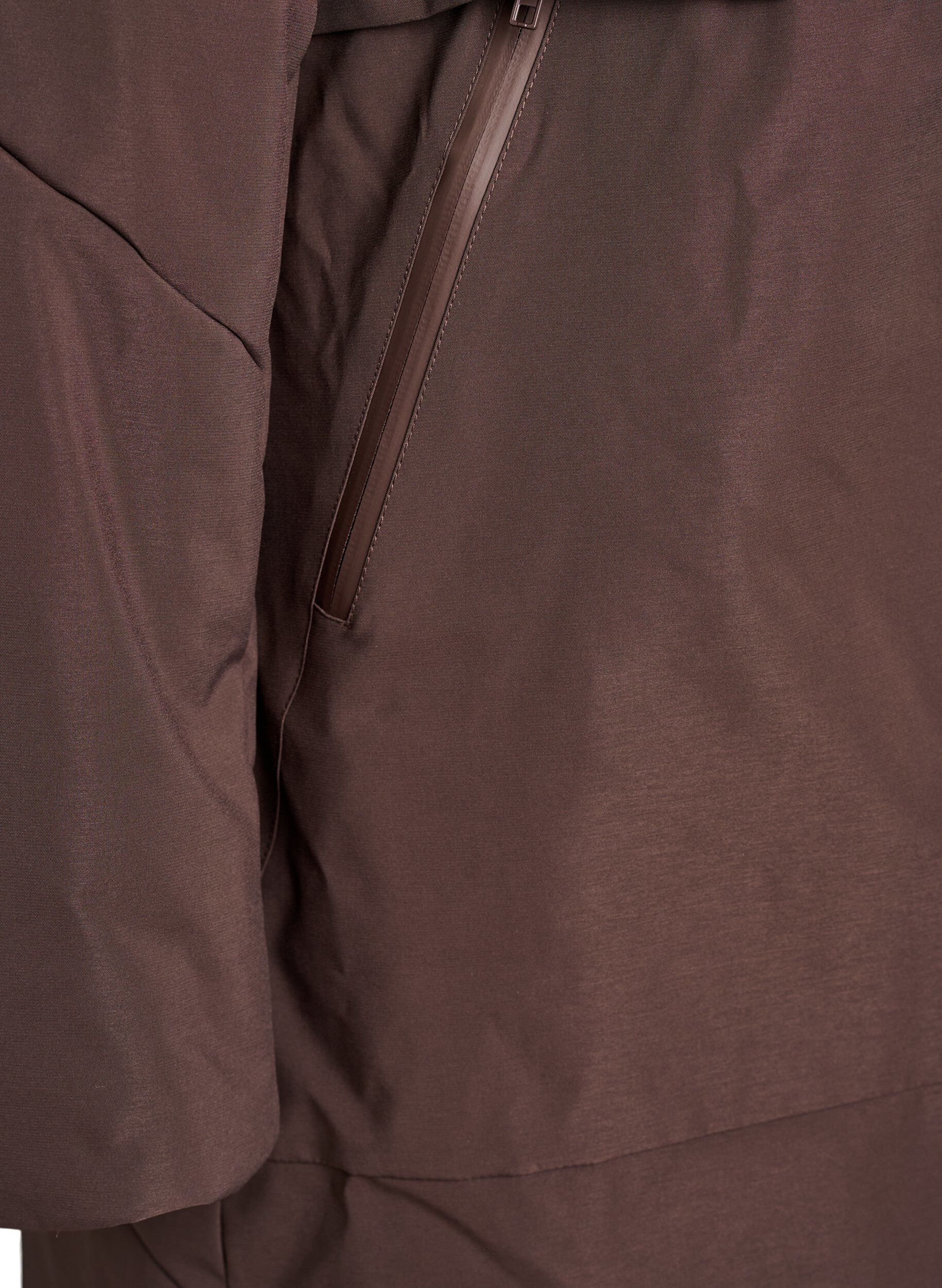 ZizzifashionWinter jacket with adjustable waist, Brown, Packshot image number 3