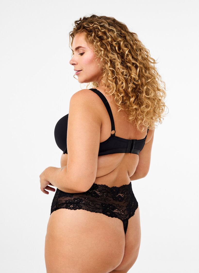 	 2-pack thong, Black, Model image number 2