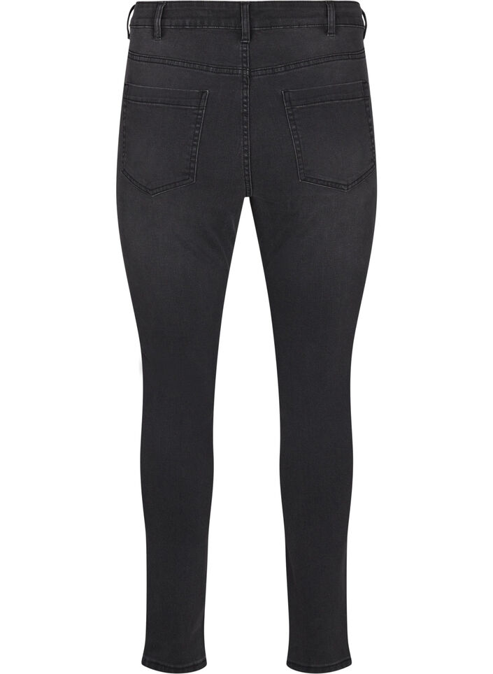 Amy jeans with a high waist and super slim fit, Dark Grey, Packshot image number 1