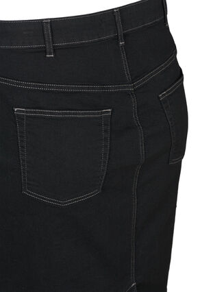 Tight-fitting denim skirt, Black, Packshot image number 3