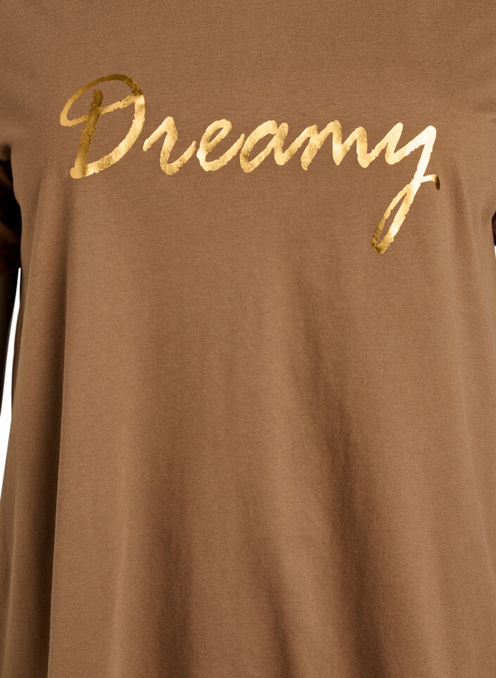 T-shirt with motif, Brown, Packshot image number 2