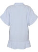 Cotton tunic with stripes and ruffle details, Light Blue, Packshot image number 1