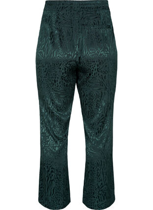 Loose viscose pants with tone-on-tone print, Ponderosa Pine, Packshot image number 1