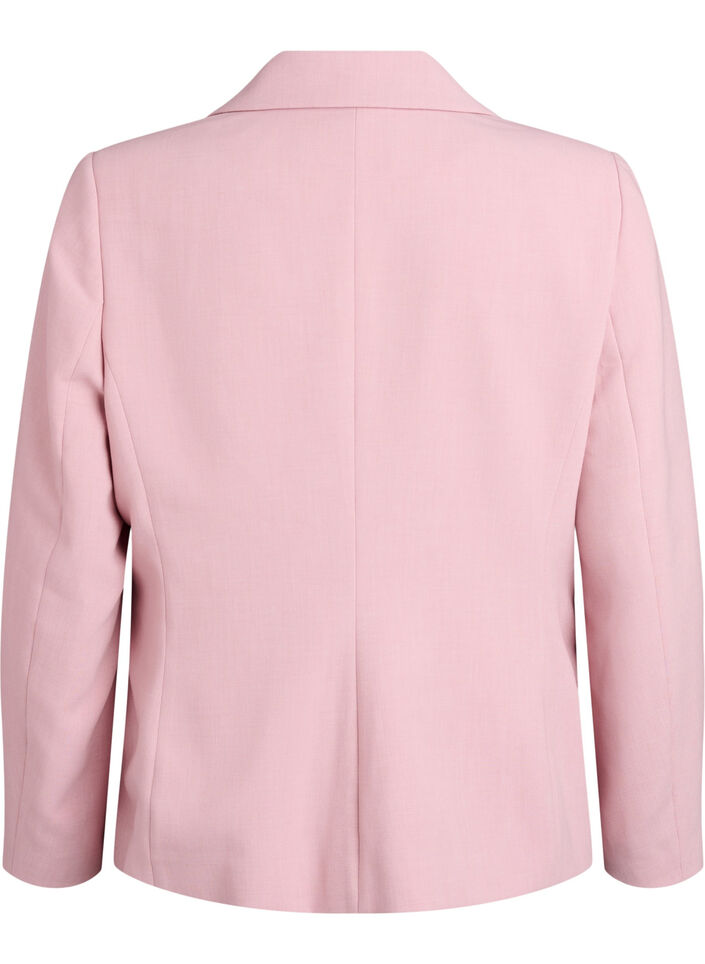 Classic blazer with single button closure and pockets, Rose, Packshot