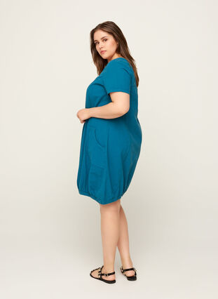 Dress with pockets, Blue Coral, Model image number 1