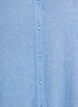 Long shirt in linen and viscose, Blue, Packshot image number 2