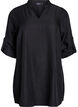 Tunic with V-neck, Black, Packshot image number 0