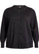 Fine-knit cardigan with round neck, Black, Packshot image number 0