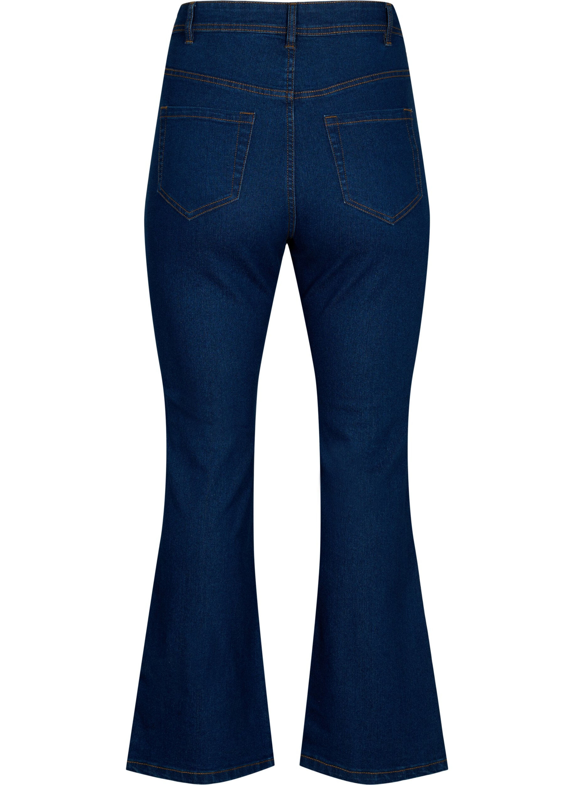 Zizzifashion FLASH - High waisted jeans with bootcut, Blue, Packshot image number 1
