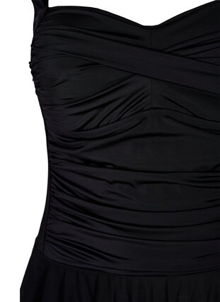 Swim dress with skirt and inner shorts, Black, Packshot image number 2