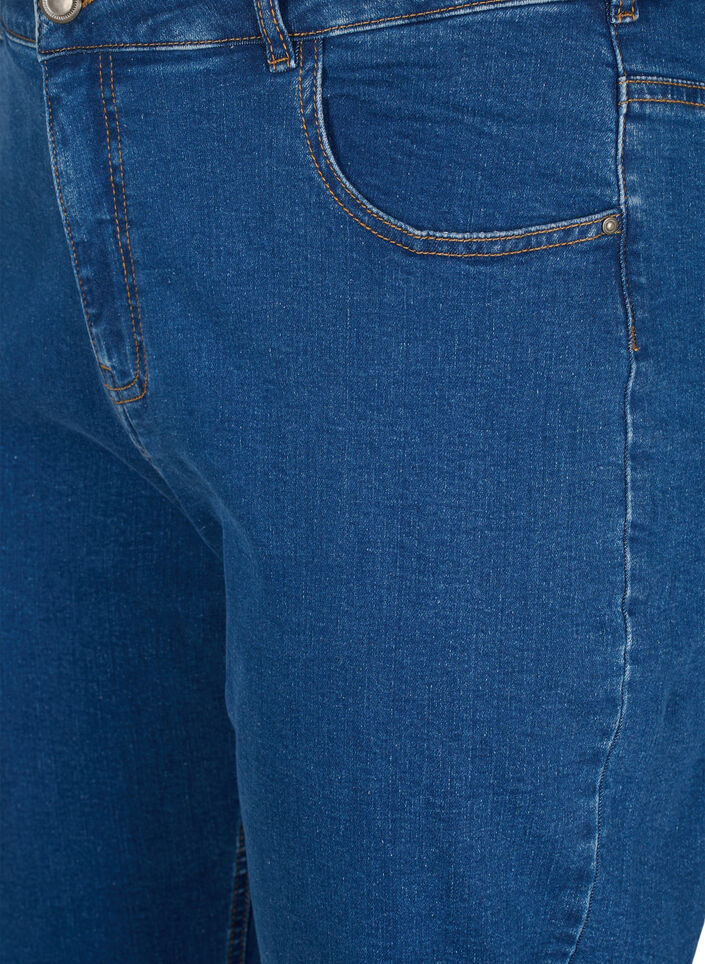 Cropped Vera jeans with a straight fit, Blue, Packshot image number 2
