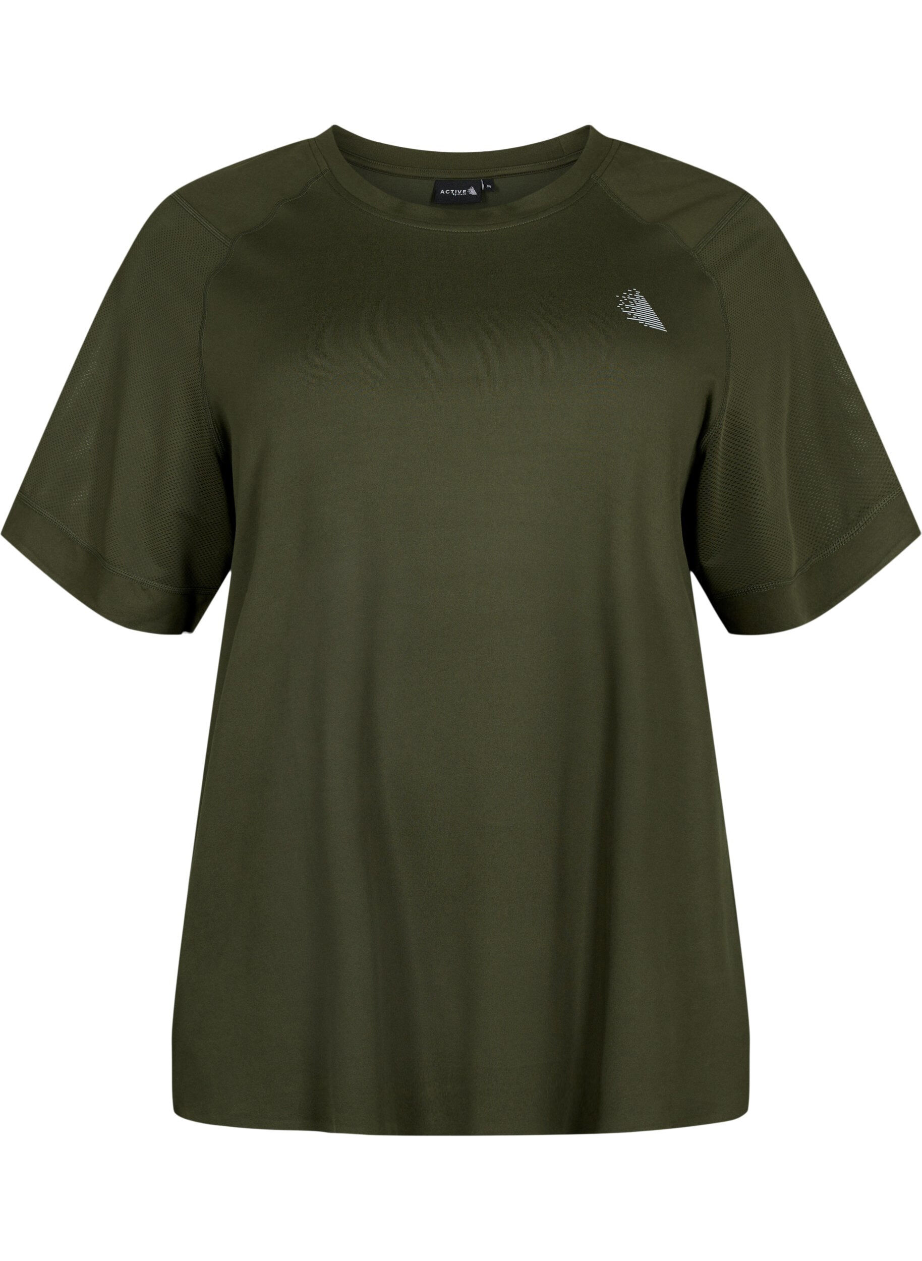 Zizzifashion Short-sleeved training t-shirt with round neck, Forest Night, Packshot image number 0