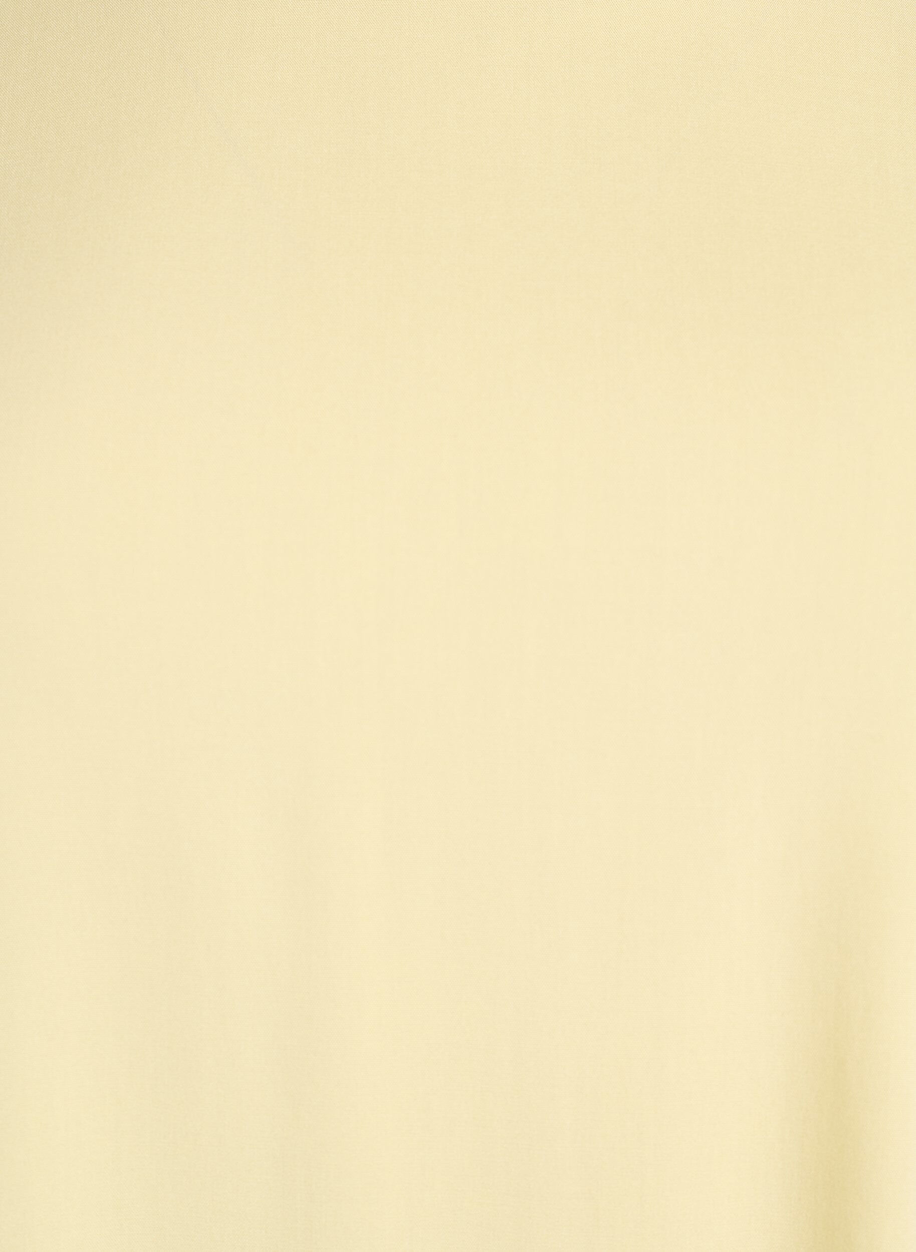 Zizzifashion Short-sleeved woven blouse with round neck, Yellow, Packshot image number 2