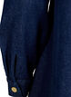 Denim dress with A-shape and buttons, Dark Blue Denim, Packshot image number 3