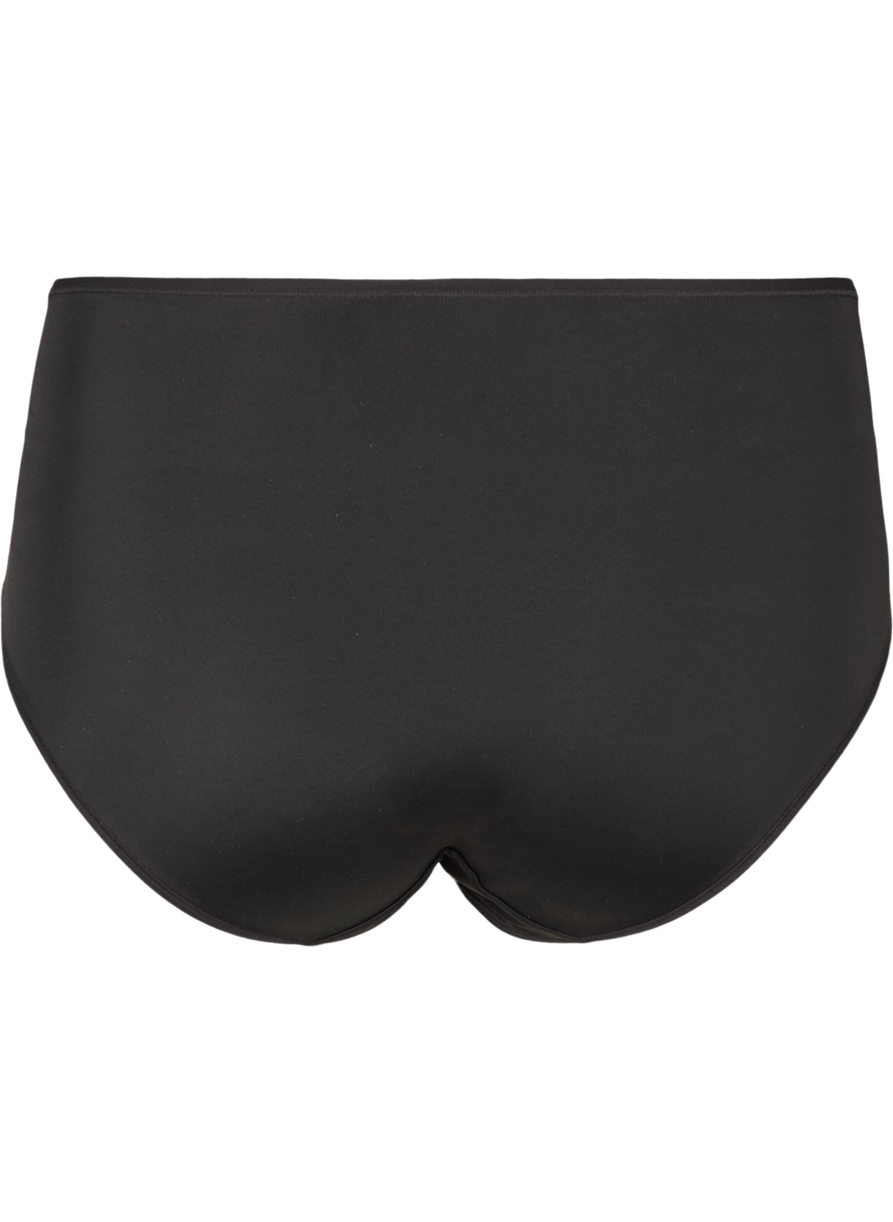 Zizzifashion2-pack panties with regular waist, Black, Packshot image number 1