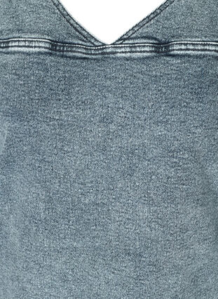 3/4 sleeve denim dress, Light blue denim ASS, Packshot image number 2