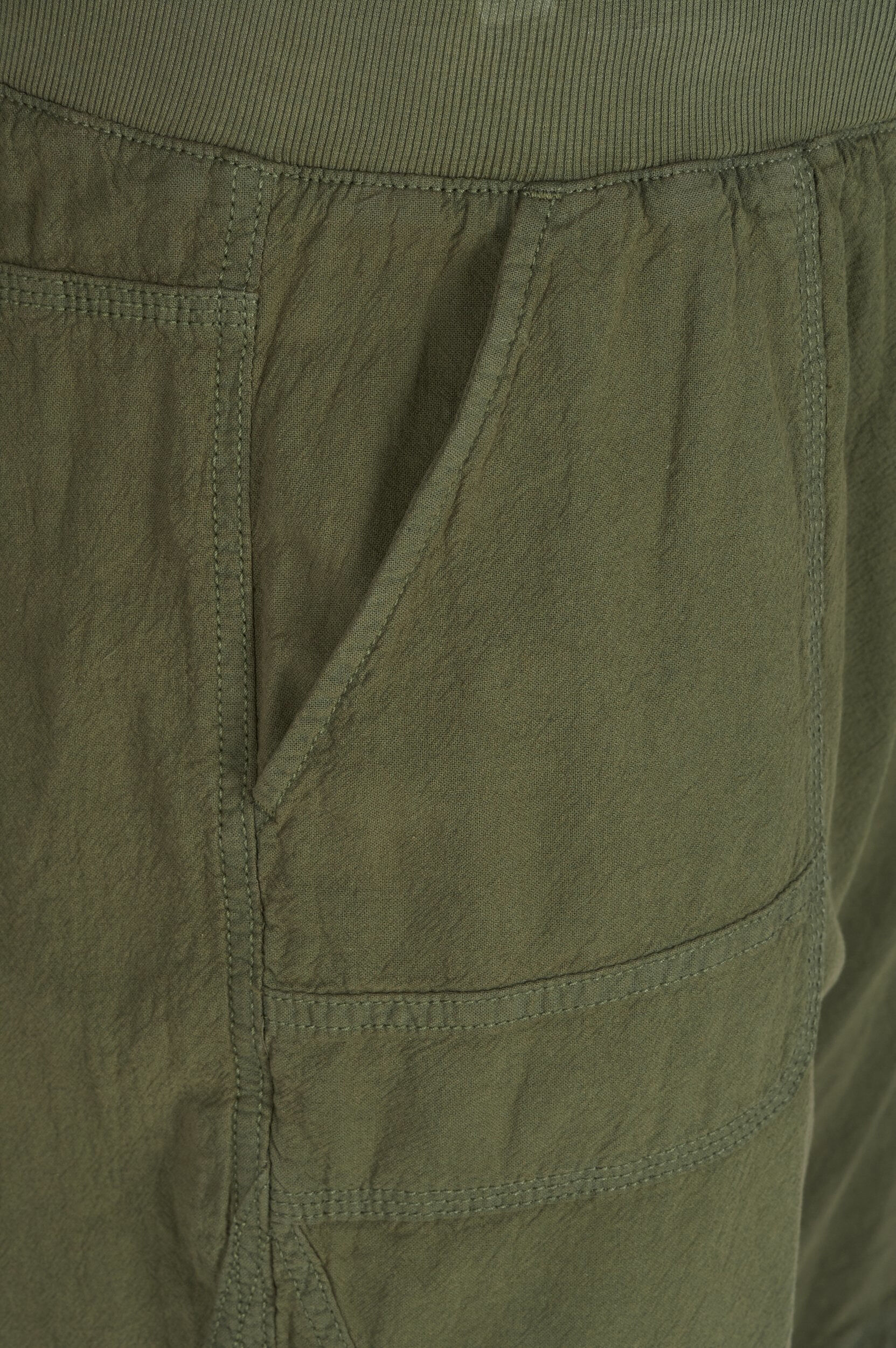 ZizzifashionLoose cotton shorts with pockets, Green, Packshot image number 2