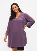 A-shape tunic with 3/4 sleeves, Vintage Violet, Model image number 0