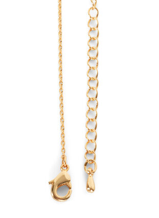 Gold-coloured necklace with pendant, Gold, Packshot image number 3