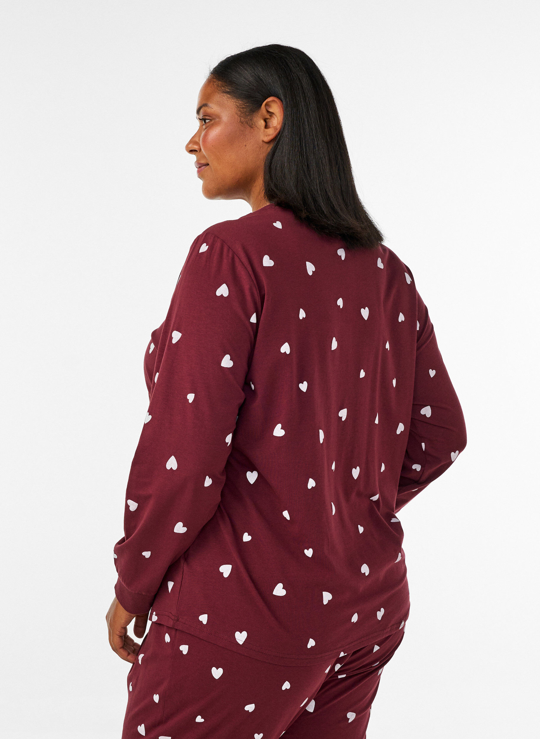 ZizzifashionPrinted night top, Red, Model image number 2