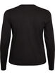 Long-sleeved basic T-shirt with a round neck, Black, Packshot image number 1