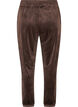 Loose velour trousers, Brown, Packshot image number 1