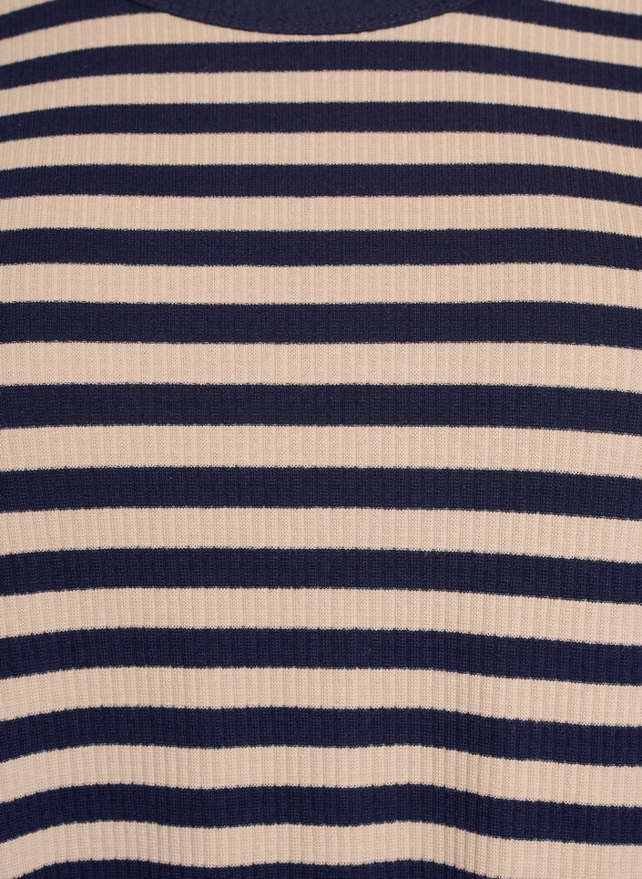 Striped blouse with long sleeves, Beige, Packshot image number 2