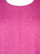 Knitted blouse with a round neck and center seam, Fuchsia Red Mel., Packshot image number 2