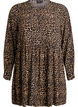 Long-sleeved tunic with a seam, Brown, Packshot image number 0