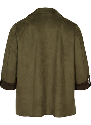Open jacket with large pockets, Olivie Night, Packshot image number 1