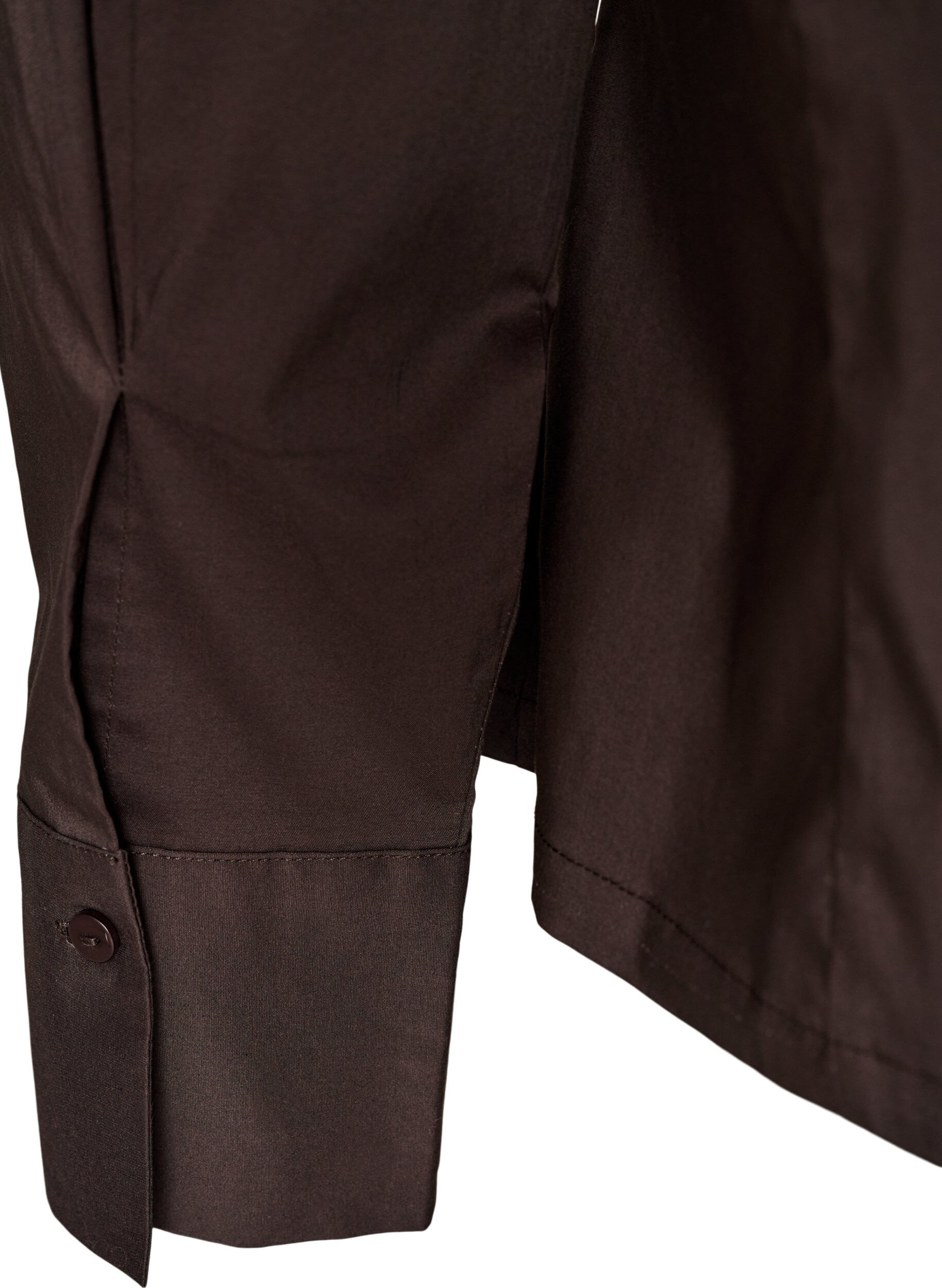 ZizzifashionShort shirt with a two-way zip, Brown, Packshot image number 3