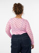 Mesh blouse with print, Pink, Model image number 2