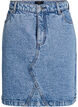 Short denim skirt with pockets, Light Blue, Packshot image number 0