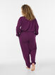 Jersey trousers with high waist and pockets, Purple, Model image number 1