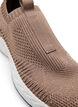 Stretch-knit trainers with glitter thread, Brown, Packshot image number 3