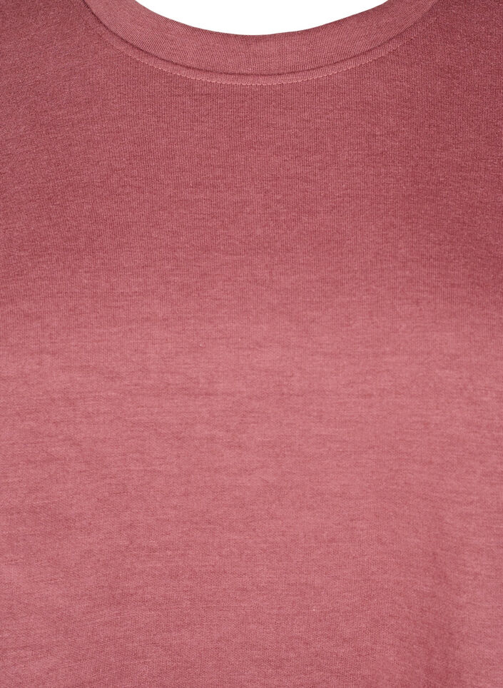 Sweatshirt with crew neck, Brown, Packshot image number 2