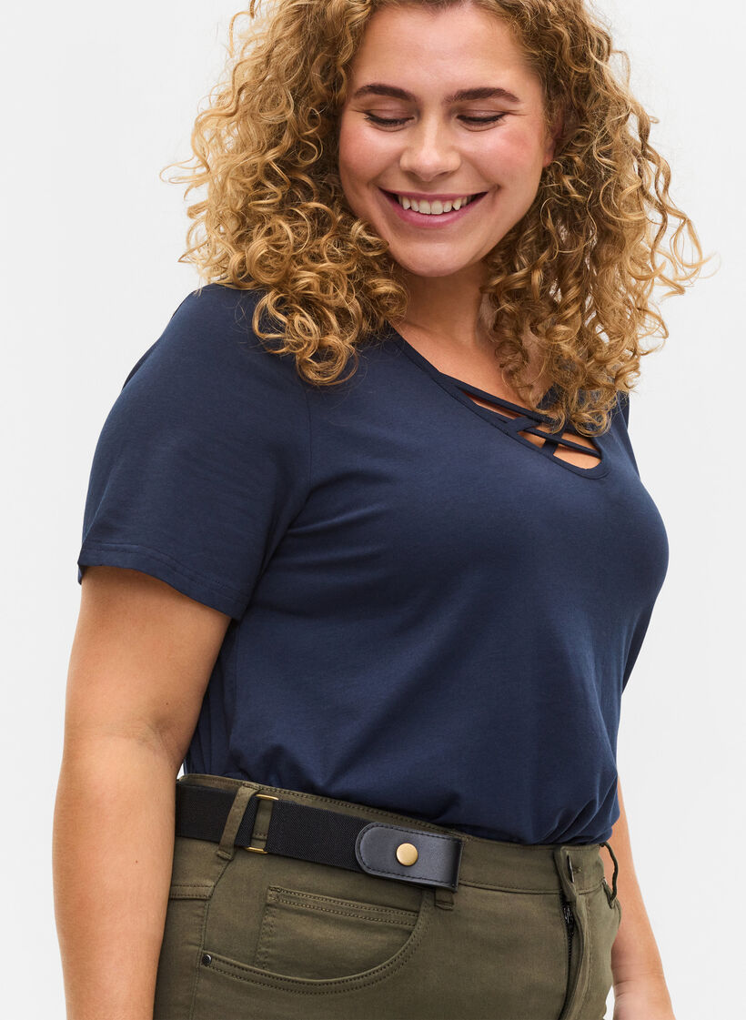 Stretch belt, Black, Model image number 0