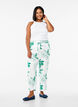 High-waisted viscose trousers, Green, Model image number 0