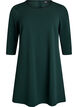 Short A-line dress with 3/4 sleeves, Green, Packshot image number 0